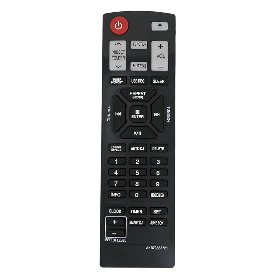 新しいakb73655721交換リモートフィットfor LG Mini Hi - Fiシステム& CDホームオーディオシステムcm8330?cm8430?cm8430?W cm8530?cm8530s cms85 Amazon.com: AKB73655721 Replacement Remote Control